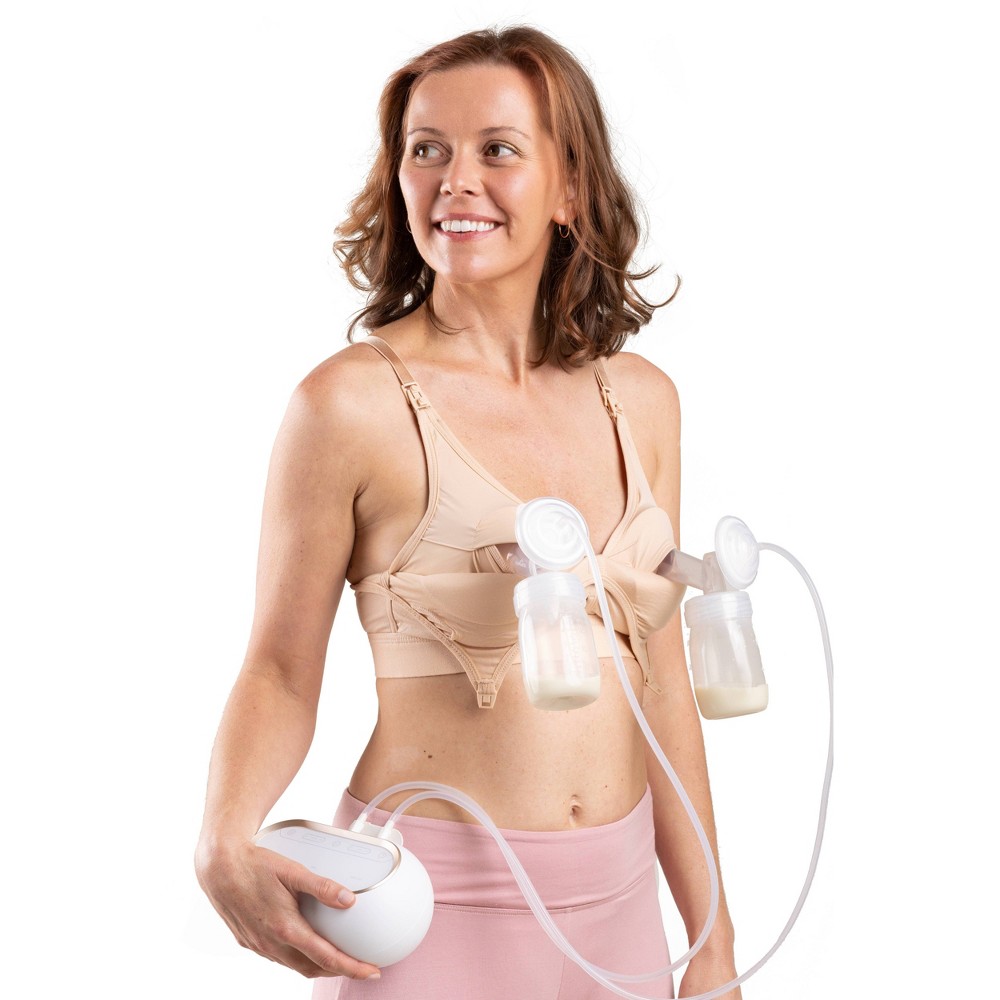 Photos - Breast Pump Simple Wishes Women's All-in-One SuperMom Nursing and Pumping Bralette - M