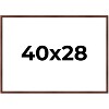 PosterPalooza | Classic Modern Brown Picture Frame - UV Acrylic, Backing Board, Hanging Hardware Included - 2 of 4