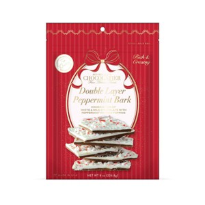 Beverly Hills Chocolatier - White & Milk Chocolate Peppermint Bark - 1 pound bag - Red Package - 1 of 1