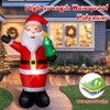 Itopfox 8ft Christmas Inflatable Santa Claus with Built in LED Lights Large Outdoor Blow Up Santa for Yard Lawn Patio Holiday Decoration 1 Piece - 3 of 4
