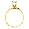 Pompeii3 1/2 Ct Lab Created Diamond Solitaire Engagement Ring 14k White Rose or Yellow Gold - 3 of 4