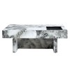 Modern Marble Grain Texture Square Coffee Table,MDF Side Table, Cozy Minimalist Coffee Table Designs For Small Spaces And Living Room-Cuddlewood - 3 of 4