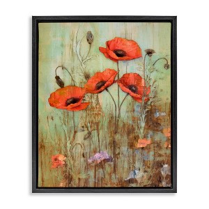 Stupell Industries Rustic Red Poppies, 25" x 31" - 1 of 4