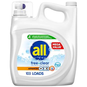 All Ultra Free Clear + Oxi Liquid Laundry Detergent - 184.5 fl oz