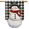 Briarwood Lane Winter House Flag 40x28 For Outdoor Happy Snowman Burlap For Winter House Flag - 2 of 4