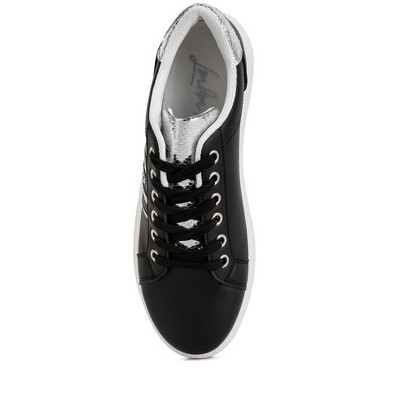 Женские кроссовки London Rag Womens Claude Faux Leather Back Panel Detail Sneakers 8 — фото 5