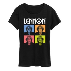 Women's - John Lennon - Lennon Color Block Short Sleeve Graphic T-Shirt - 1 of 4