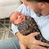 Sweet Jojo Designs Girl Swaddle Baby Blanket Boho Floral Wildflower Black Orange Blue and Green - 3 of 4