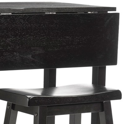 Espresso Malaysian Oak 3-Piece Square Pub Set