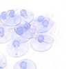 Unique Bargains Home Bathroom PVC Plastic Suction Cup Hook Clear Blue 12 Pcs - 3 of 4