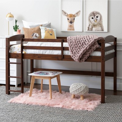 twin low loft bed