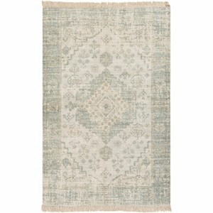 Hauteloom Adamstown Sage&Peach Cotton Rug - 1 of 4