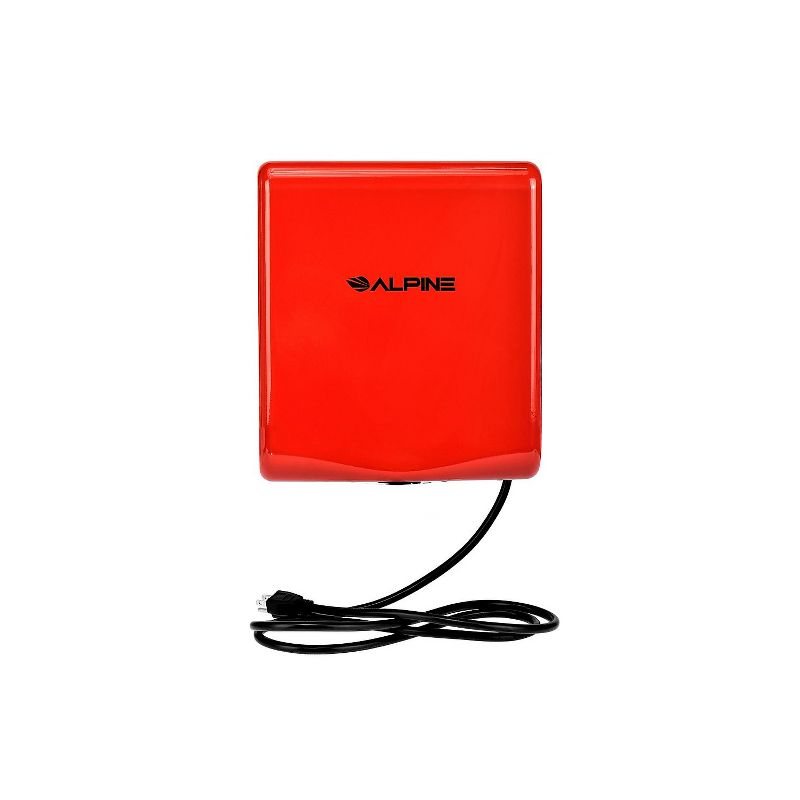 Alpine Industries Willow Commercial High Speed Automatic Electric Hand Dryer Red (405-10-RED) , 1 of 8