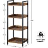 Greenstell Modern Style Bookshelf, Bookcase, High Bookshelf Corner Storage Organizer for Home Office Bedroom Kitchen Living Room - 4 of 4