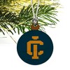 Ithaca College Secondary Logo Mini Small Tiny Wood Christmas Tree Holiday Ornament - 3 of 4