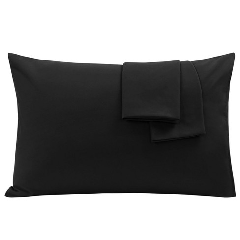 Piccocasa Luxury Brushed Microfiber Envelope Closure Pillowcases 2 Pcs Black Queen 20 x30 Target