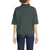 Lands' End Women's Elbow Sleeve Supima Cotton Relaxed Turtleneck - 2 of 3