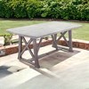 Courtyard Casual Driftwood Gray Teak Surf Side Outdoor Dining Table - 2 of 4