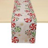 Unique Bargains Christmas Table Runner Red Green White 72"x13" 1 Pcs - 4 of 4