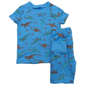 BenBen Blue Dinosaurs Shortsleeve Pajamas - 1 of 1