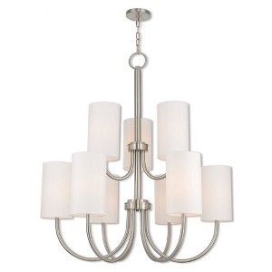 Livex Lighting Alexis 1 - Light Chandelier in  Brushed Nickel - 1 of 4