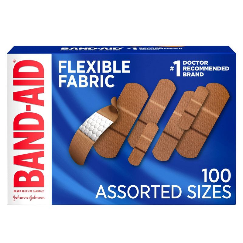 Band-Aid Flexible Fabric - 100ct, 1 of 12