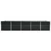 vidaXL Raised Bed Anthracite Galvanized steel 94.5x15.7x17.7 in Durable - 4 of 4