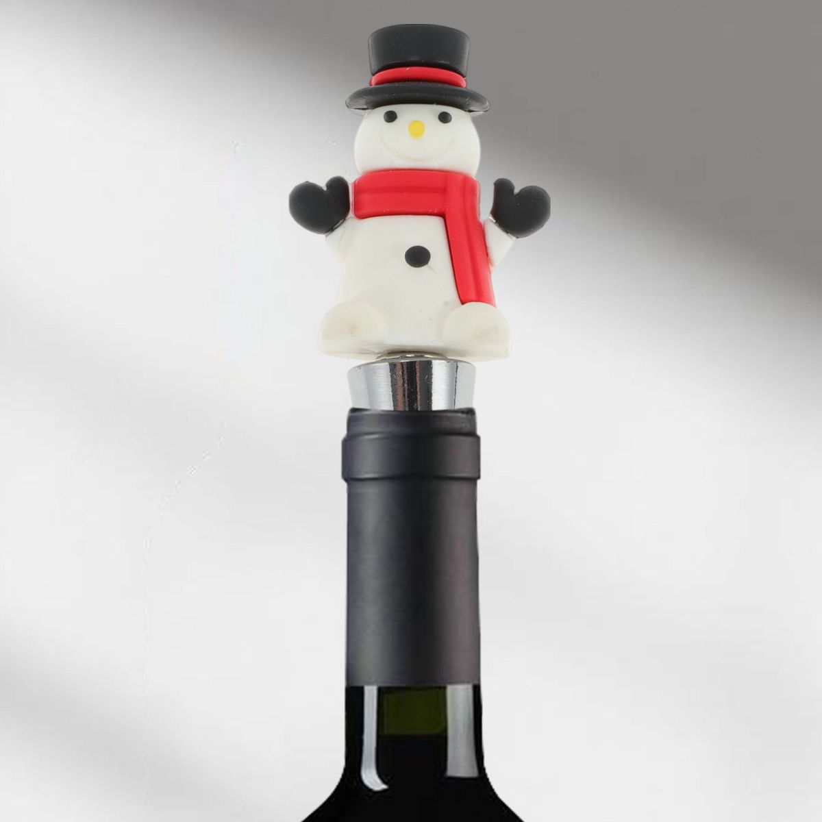 Unique Bargains Santa's Toy Sack Bottle Stopper Zinc Alloy ABS Silicone 1 Pc - thumbnail 2