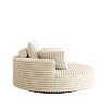 TiramisuBest 55''L Corduroy Chenille Foam Single Swivel Chair, Fluffy Modern Sleeper, 360 Degree Swivel Chair for Living Room, Bedroom - 4 of 4