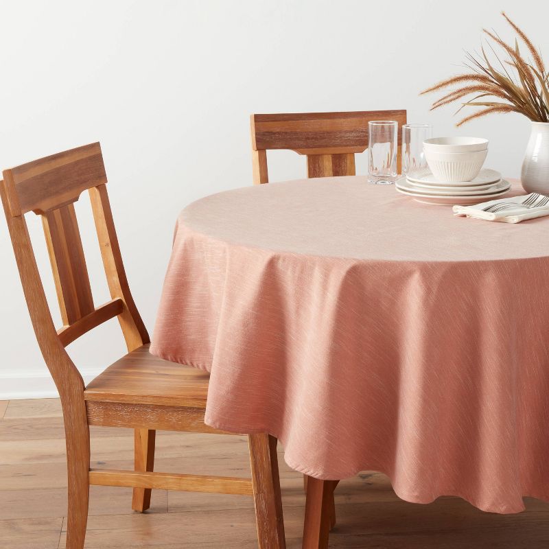 Cotton Chambray Tablecloth Pink - Threshold™, 2 of 4
