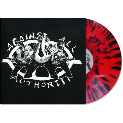 Against All Authority - 24 Hour Roadside Resistance - Red w/ Black Splatter  (Explicit Lyrics Colored Vinyl Red Black Splatter)