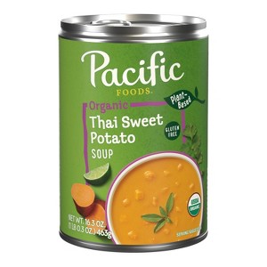Pacific Foods Organic Plant Based Gluten Free Vegan Thai Sweet Potato Soup - 16.3oz - 1 of 4