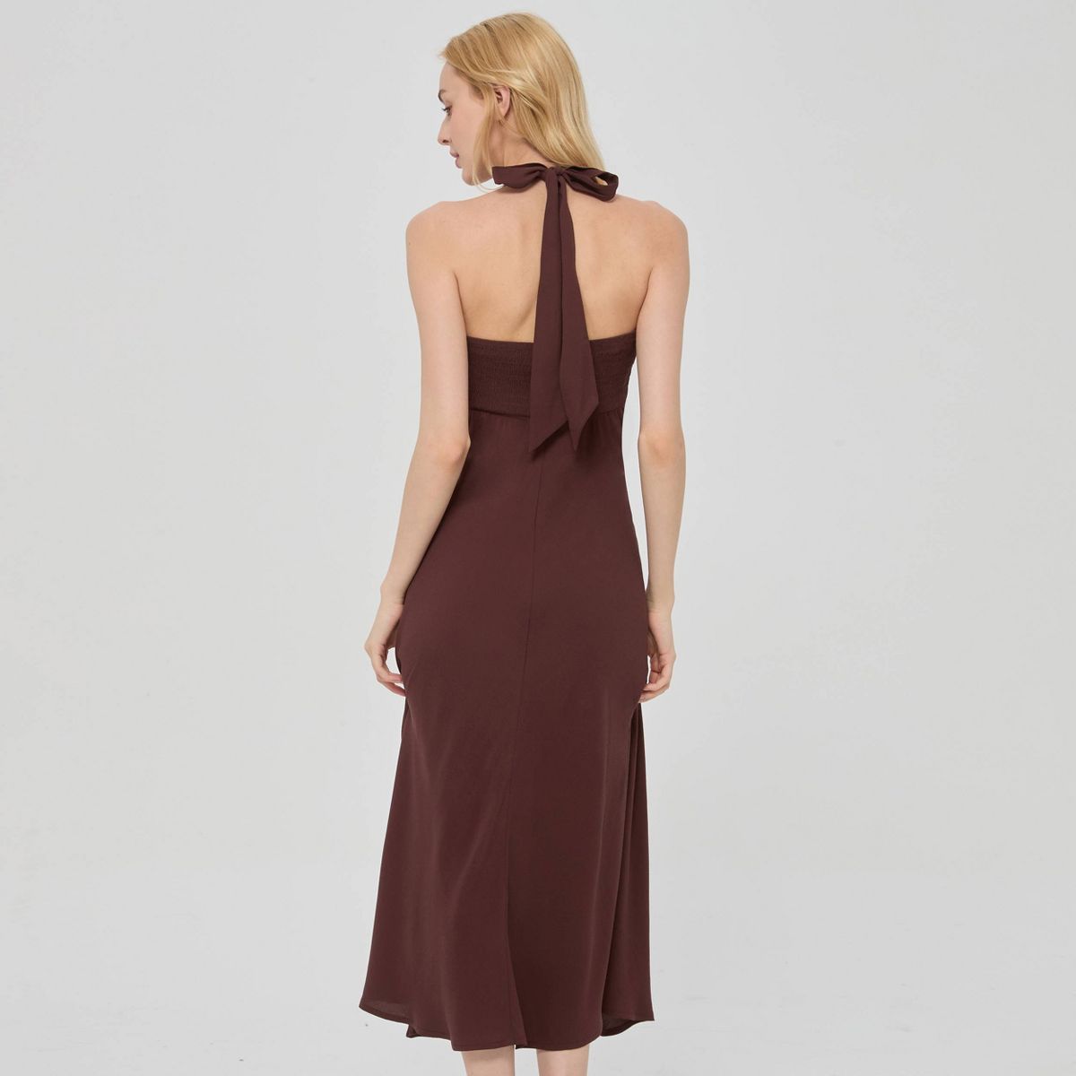 Women's Smocked Midi A-Line Dress - A New Day™ - thumbnail 2
