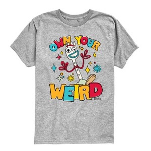 Boys' - Disney - Own Your Weird Forky Short Sleeve Graphic T-Shirt - 1 of 4