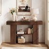 Tribesigns 53" Console Table for Entryway, 3-Tier Entryway Table Behind Sofa Couch with Storage Shelves, for Home Living Room Hallway,Brown - 3 of 4