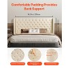 VEVOR Headboard, King Size Headboard with Adjustable Height, Comfortable Diamond Tufted for King Size Bed, W84.1 x H (54.33-60.24) x D 8.27 in, Beige - 4 of 4