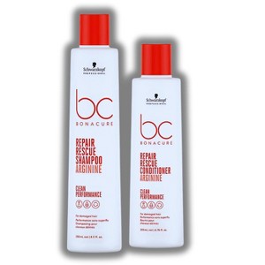 Schwarzkopf BC Bonacure Repair Rescue Shampoo (8.5 oz) & Conditioner (6.76 oz) - DUO SET Kit for Damaged Hair - 1 of 4