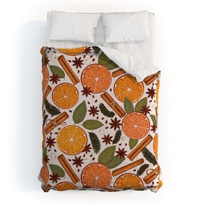 Avenie Christmas Cinnamon Spice Comforter + Pillow Sham(s) - Deny Designs
