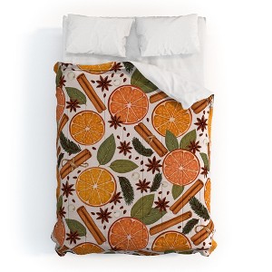 Avenie Christmas Cinnamon Spice Comforter + Pillow Sham(s) - Deny Designs - 1 of 3