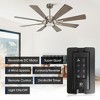 Parrot Uncle 60" Modern Windmill Ceiling Fans with Light and Remote Control Color Changing Integrated LED Ceiling Fan - 2 of 4