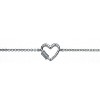 Guili Sparkling White Gold-Plated Heart Bracelet for Kids & Teens – Adjustable Fit with Dazzling Cubic Zirconia Charm - 2 of 3