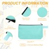 Unique Bargains Canvas Plain Zipper Toiletry Makeup Organizing Bags 8 Pcs - 2 of 4