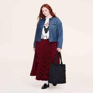 Women's Button-Down Long Sleeve Collared Utility Shirt - Woolrich x Target Dark Wash Denim - 1 of 3