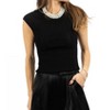 Women's Vivi Pearl Trim Top - BiBi - 4 of 4