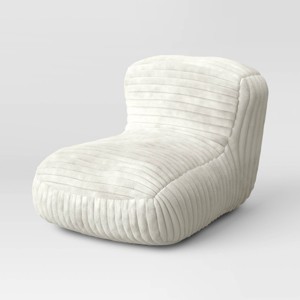 Seating Corduroy Shredded Foam/Compressed Lounge Chair Cream - Room Essentials™ - 1 of 4