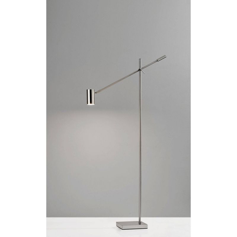 58&#34; x 63&#34; 3-way Collette Floor Lamp (Includes LED Light Bulb) Steel - Adesso, 4 of 5