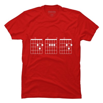 Men's Design By Humans Rocking Dad Guitar Chords By HoangCathrine T-Shirt