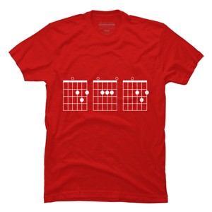 Men's Design By Humans Rocking Dad Guitar Chords By HoangCathrine T-Shirt - 1 of 2