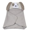 Lambs & Ivy Baby/Infant Luxury Cotton Terry Dog/Puppy Hooded Bath Towel - 4 of 4