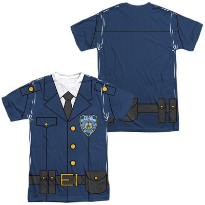 Popfunk New York City Police Uniform Front-Back Print Adult Sublimated Costume T-Shirt